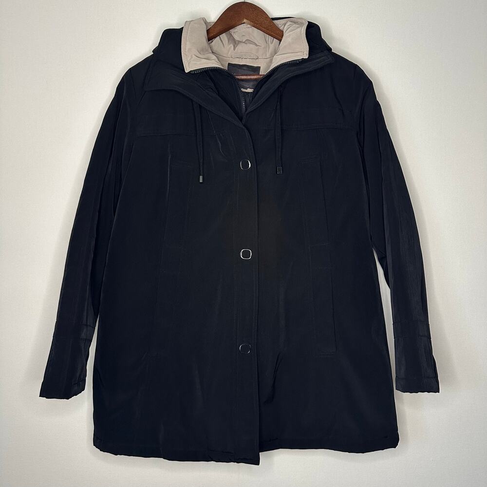 Covington Warm, Black Jacket with Detachable Hood